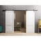 Sartodoors Sturdy Double Barn Door 36 x 84in with, Lucia 8831 White Silk, 13FT Rail Hangers Heavy Set LUCIA8831DB-WS-3684 - alternate 6